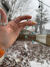 Load image into Gallery viewer, Tiny Turquoise Dangles
