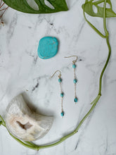 Load image into Gallery viewer, Tiny Turquoise Dangles
