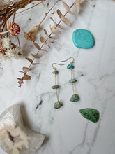 Load image into Gallery viewer, Chunky Turquoise Dangles
